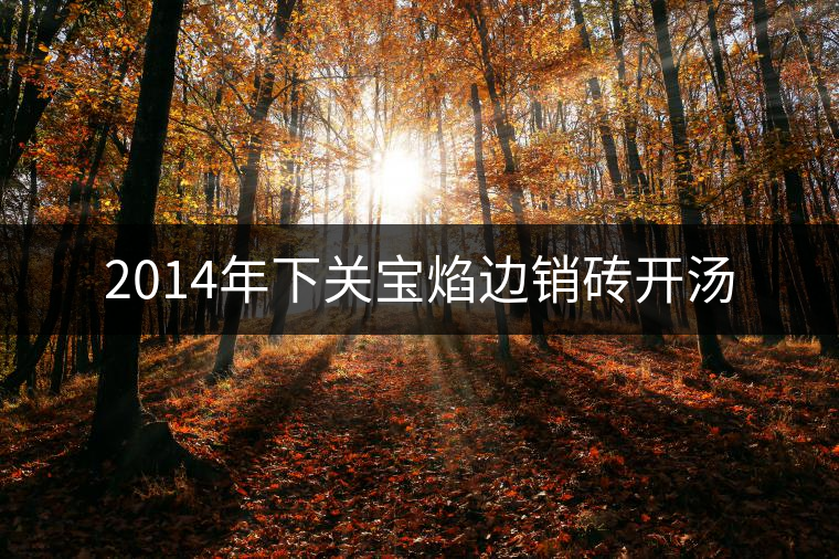 2014年下關寶焰邊銷磚開湯