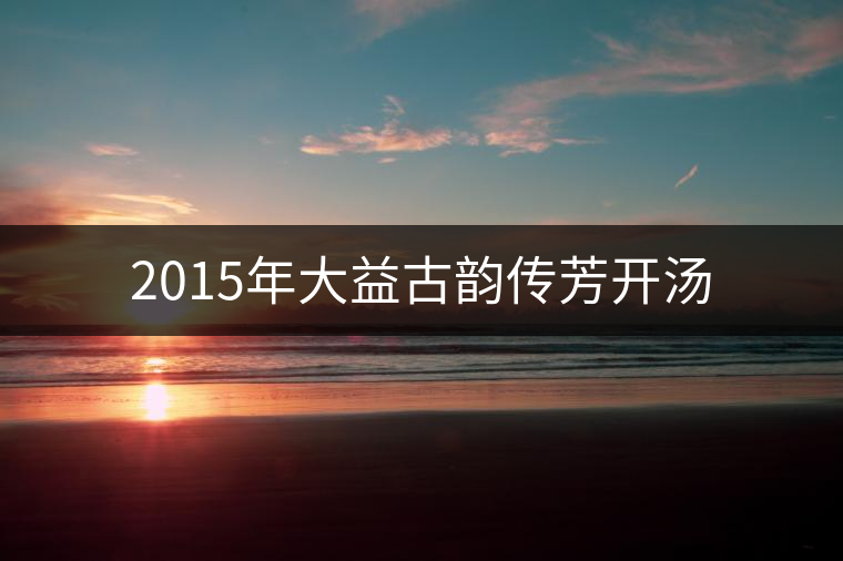 2015年大益古韻傳芳開湯 2015年大益古韻傳芳開湯