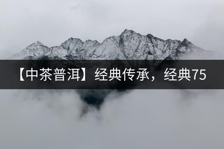 【中茶普洱】經典傳承，經典7541