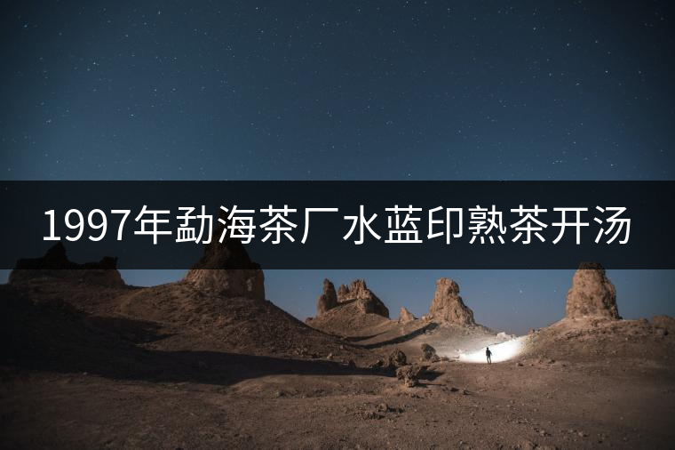 1997年勐海茶廠水藍印熟茶開湯 1997年勐海茶廠水藍印熟茶開湯