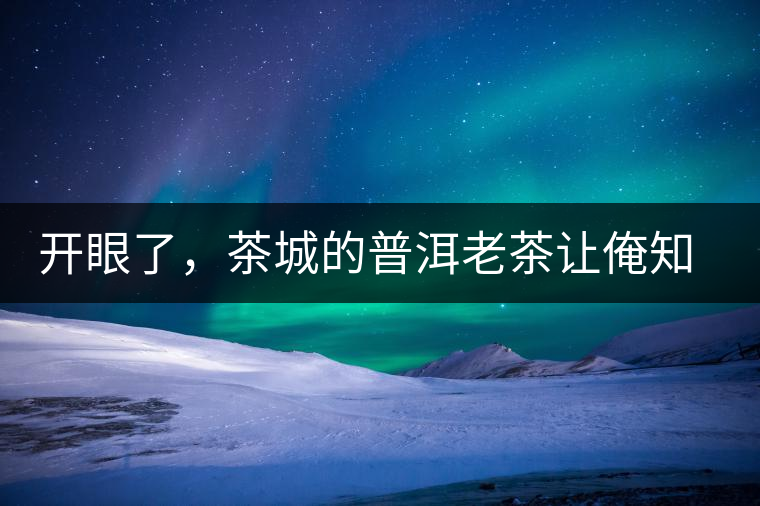 開眼了,茶城的普洱老茶讓俺知道了老茶樹 開眼了,茶城的普洱老茶讓俺知道了老茶樹
