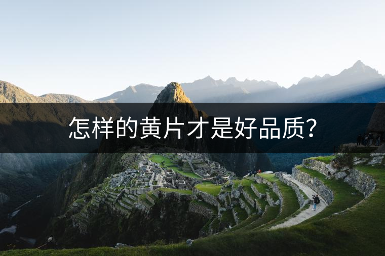 怎樣的黃片才是好品質(zhì)? 怎樣的黃片才是好品質(zhì)?