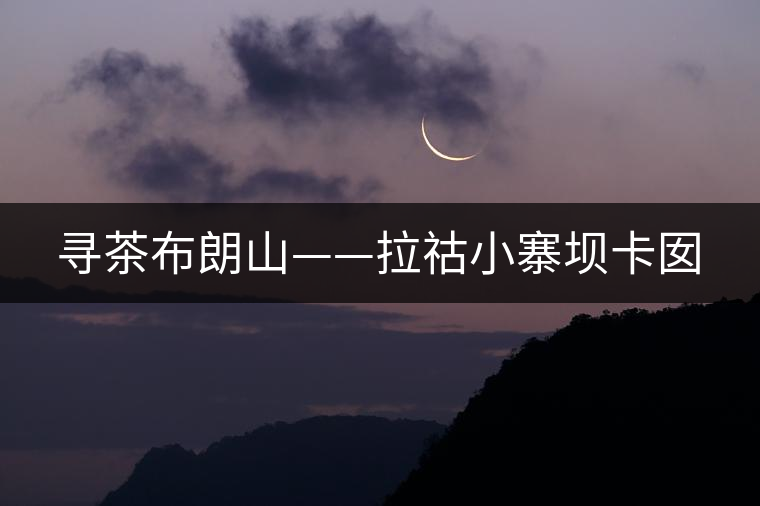 尋茶布朗山——拉祜小寨壩卡囡