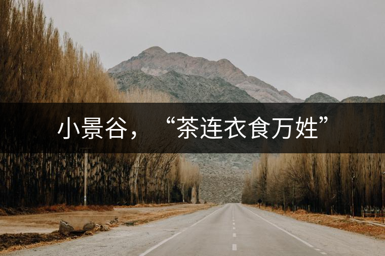 小景谷,“茶連衣食萬姓” 小景谷,“茶連衣食萬姓”