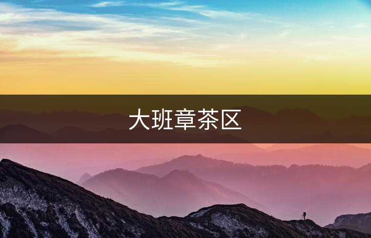 大班章茶區 大班章茶區