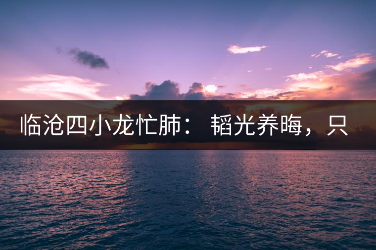 臨滄四小龍忙肺: 韜光養(yǎng)晦,只為綻放! 臨滄四小龍忙肺: 韜光養(yǎng)晦,只為綻放!
