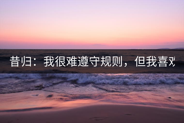 昔歸:我很難遵守規(guī)則,但我喜歡創(chuàng)造規(guī)則! 昔歸:我很難遵守規(guī)則,但我喜歡創(chuàng)造規(guī)則!