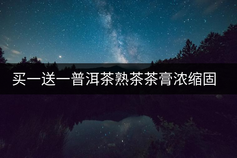 買一送一普洱茶熟茶茶膏濃縮固態茶粉速溶普洱茶膏茶珍濃縮茶茶葉
