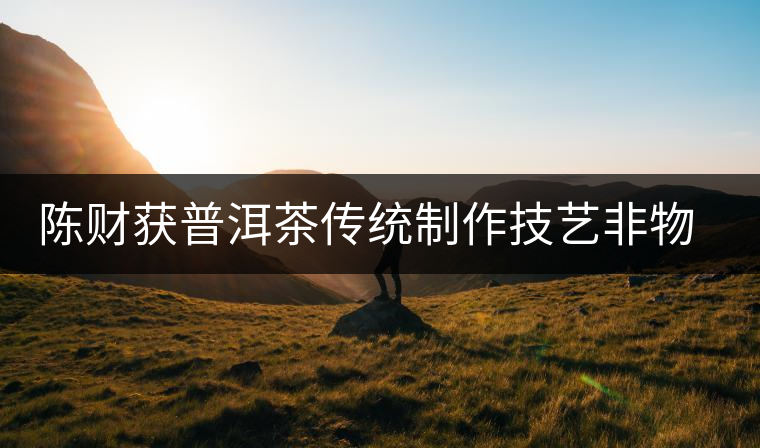 陳財獲普洱茶傳統制作技藝非物質文化遺產傳承人榮譽稱號