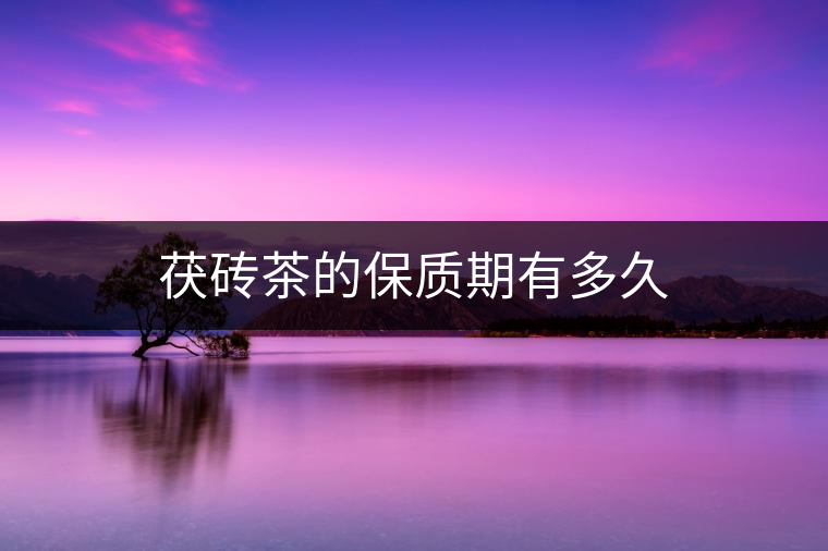 茯磚茶的保質期有多久 茯磚茶的保質期有多久
