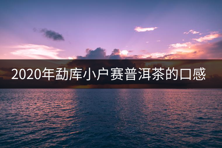 2020年勐庫小戶賽普洱茶的口感特點(diǎn)-易武中聘號(hào)