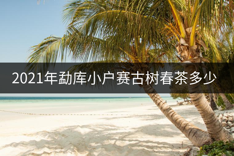 2021年勐庫小戶賽古樹春茶多少錢一公斤？