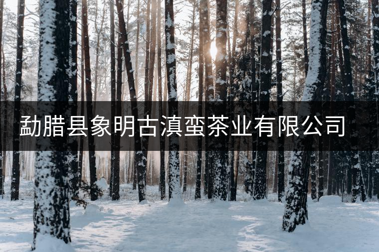 勐臘縣象明古滇蠻茶業有限公司簡介 勐臘縣象明古滇蠻茶業有限公司簡介