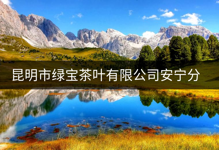 昆明市綠寶茶葉有限公司安寧分公司簡介