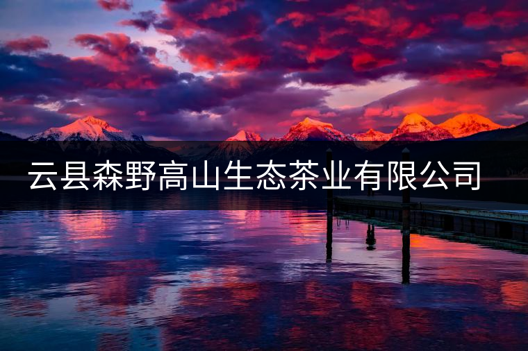 云縣森野高山生態茶業有限公司簡介