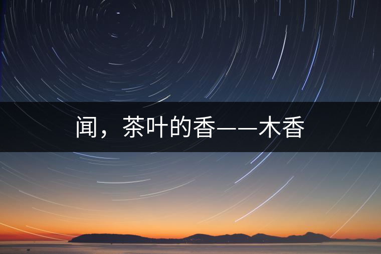 聞,茶葉的香——木香 聞,茶葉的香——木香