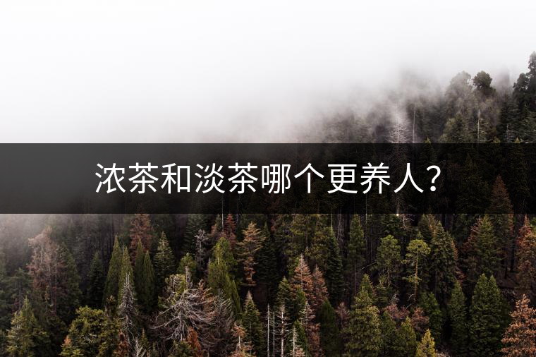 濃茶和淡茶哪個(gè)更養(yǎng)人? 濃茶和淡茶哪個(gè)更養(yǎng)人?