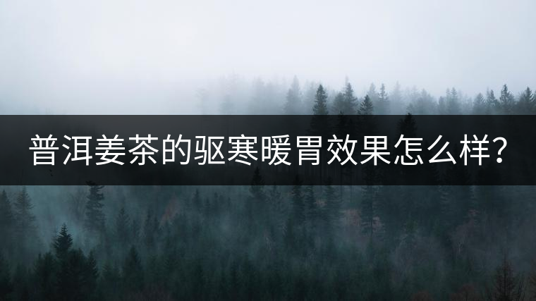 普洱姜茶的驅寒暖胃效果怎么樣? 普洱姜茶的驅寒暖胃效果怎么樣?
