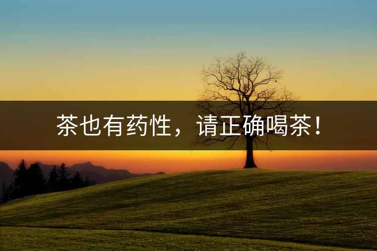 茶也有藥性,請正確喝茶! 茶也有藥性,請正確喝茶!