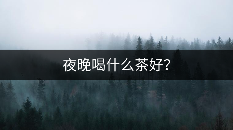 夜晚喝什么茶好? 夜晚喝什么茶好?
