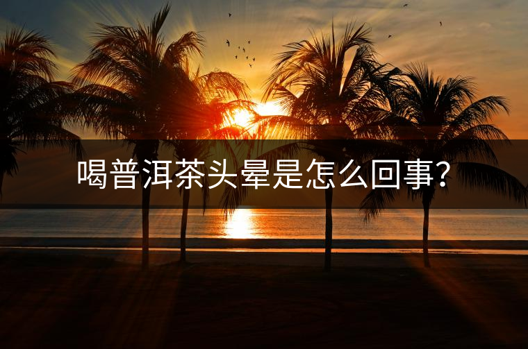 喝普洱茶頭暈是怎么回事？