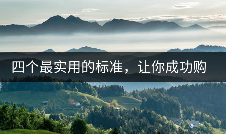 四個最實用的標準，讓你成功購選普洱茶