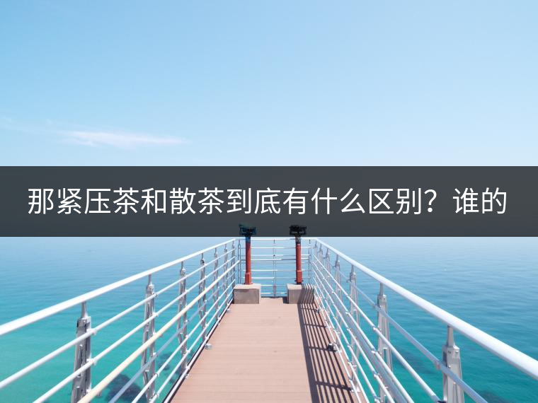 那緊壓茶和散茶到底有什么區(qū)別?誰的品質(zhì)又更好呢 那緊壓茶和散茶到底有什么區(qū)別?誰的品質(zhì)又更好呢