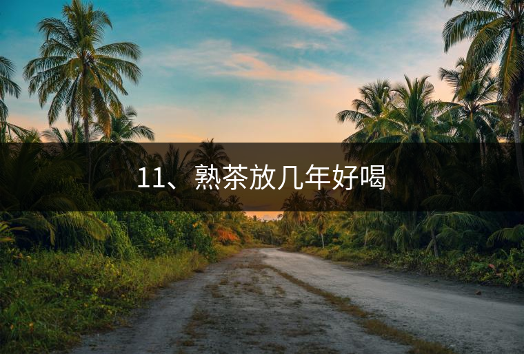 11、熟茶放幾年好喝 11、熟茶放幾年好喝