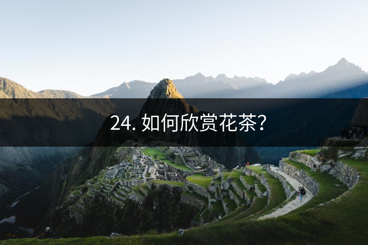 ? 24. 如何欣賞花茶? ? 24. 如何欣賞花茶?