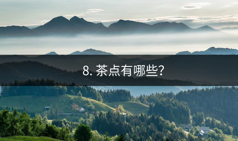 ?? 8. 茶點有哪些? ?? 8. 茶點有哪些?