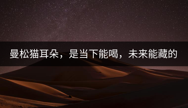曼松貓耳朵,是當下能喝,未來能藏的茶 曼松貓耳朵,是當下能喝,未來能藏的茶