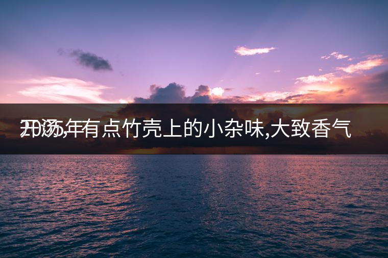 2005年
開湯，有點竹殼上的小雜味,大致香氣都可以。